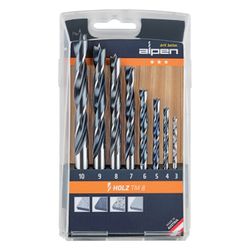 ALPEN Wood Drill Bit Set 8 Piece 3-10mm X 1mm